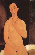 Amedeo Modigliani Seated unde with necklace oil painting artist